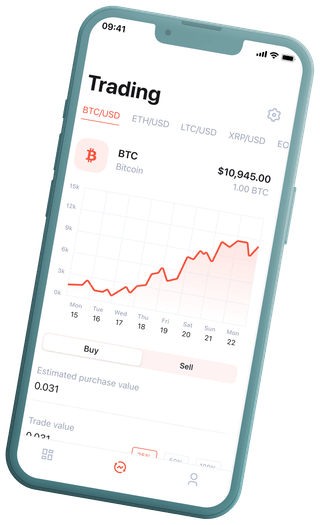 Pantalla de la plataforma de comercio automático de criptomonedas de Sólida Reditumbre
